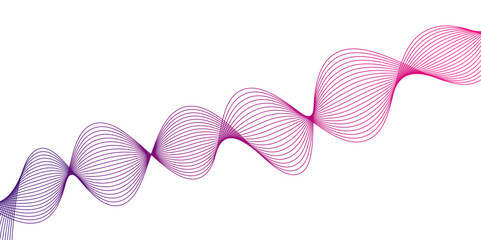 Abstract dynamic multicolor lines, waves. technology line stripe isolated science digital flowing black line. gradient colorful flowing wave design element. wavy lines gradient background.	