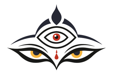 Abstract Vector Illustration of Maa Featuring Bold Colors and Dynamic Shapes
