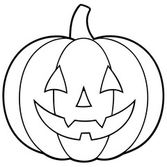 halloween pumpkin isolated on white