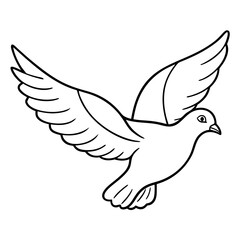 white dove flying