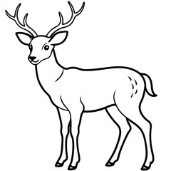 deer silhouette vector