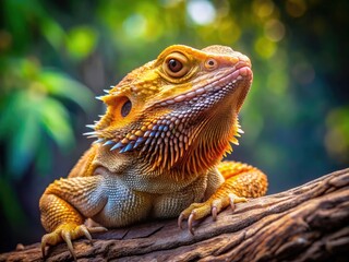 Obraz premium Captivating Images of Bearded Dragons in Various Poses and Environments for Nature Enthusiasts