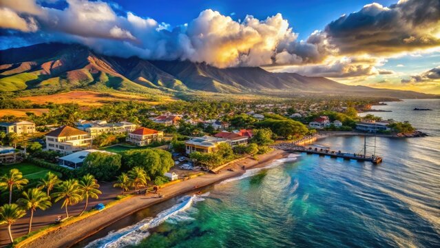 Captivating Landscapes and Scenic Views of Lahaina, Hawaii's Historic Town and Coastal Beauty