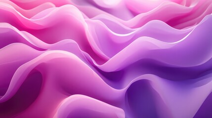 Obraz premium Elegant Pink and Purple Layers. Abstract 3D Flowing Ribbon Background