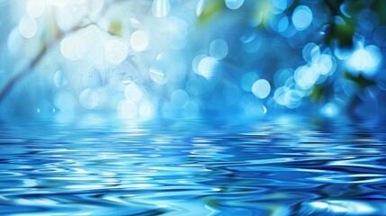 Beautiful blurred natural blue background with water --no text and people, human --chaos 10 --ar 16:9 Job ID: 32e7c852-6e78-4228-bb97-fb12f910220c