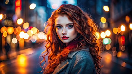Captivating Redhead Portraits in Sensual Poses and Striking Fashion for Creative Projects and Artworks