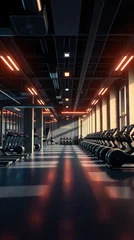 Interior of a modern fitness hall gym room Ultra realistic Photorealistic Cinematic photography
