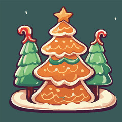 illustration Vector of gingerbread chistmas