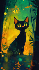 A cute cat close-up shot generated by AI