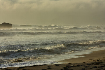 Paracas National Reserve rough sea Ica Peru