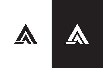 Letter AA logo design.