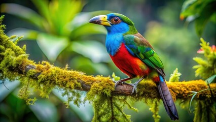 Colorful South American birds thrive in lush rainforests, showcasing diverse species that inhabit vibrant ecosystems, reflecting nature's beauty and unique adaptations in their habitats.