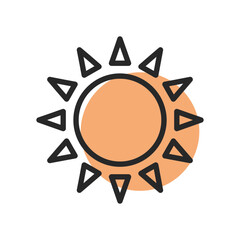 Travel summer vacation elements and holiday symbols vector illustration