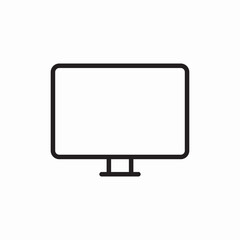 tv led lcd monitor icon sign vector