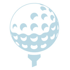 golf ball icon on transparent background 