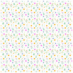 FP22.eps-Colorful Vector seamless Floral pattern