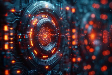 Obraz premium Business cybersecurity safeguarding online data and document privacy with advanced tech