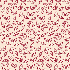 Red autumn leaves pattern for your design.