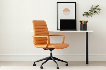 Fototapeta premium Minimal desk stock image