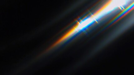 Obraz premium dispersion of light, simple screen, black background