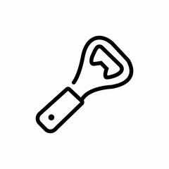 bottle opener icon sign vector