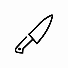 chef knife icon sign vector
