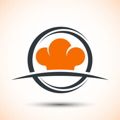 Kitchen chef logo design. Logo for Food, meal, restaurant and catering business and company