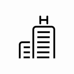 medical building icon sign vector