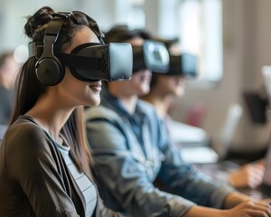 Virtual Reality Economics Classroom Students Run Simulations of Economic Policies and Strategies