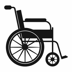 Wheelchair silhouette vector illustration design - Perfect for Medical and Accessibility