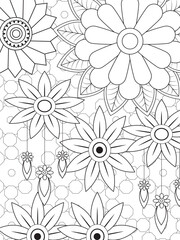 Flowers Coloring Pages For Adules