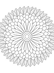 Flowers Coloring Pages For Adules