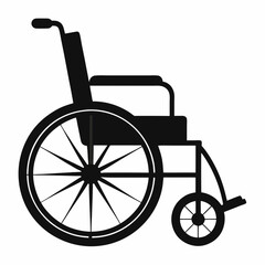 Wheelchair Silhouette Vector Illustration Design







