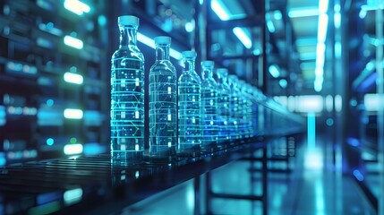 Futuristic DNA Data Center with Sleek High Tech Racks for Next Storage Concept