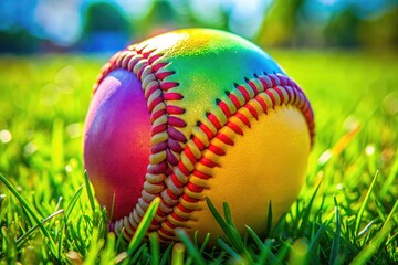 Colorful and Fun Baseball Clipart for Creative Projects and Sports Themes, Perfect for All Ages