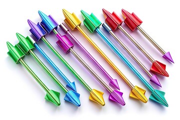 Colorful Arrow Clip Art for Creative Projects, Presentations, and Graphic Designs in Various Styles