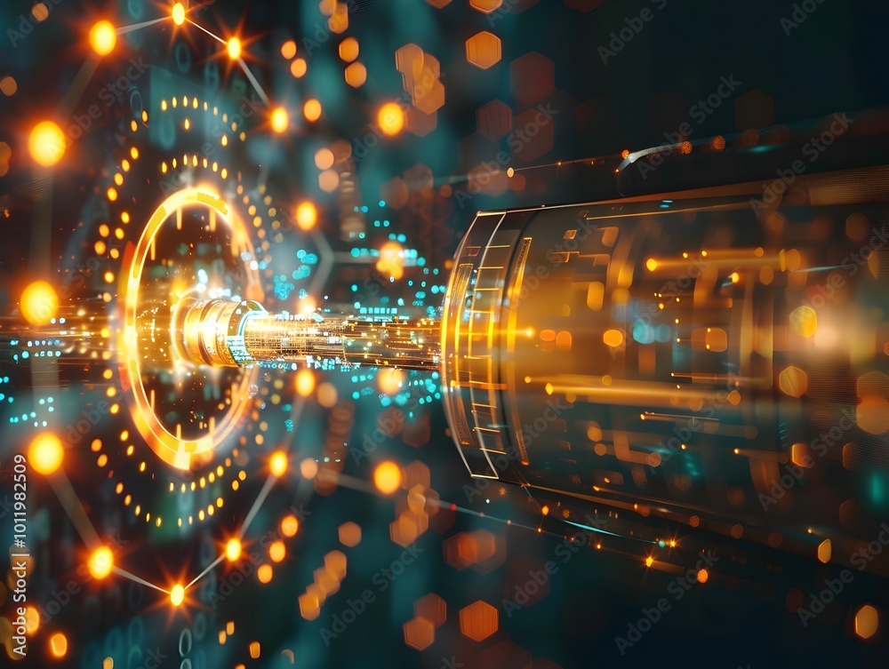Poster quantum encryption keys powering unbreakable data security on the future internet