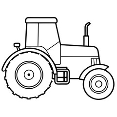 tractor isolated on white background