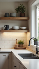 Fototapeta premium details modern traditional kitchen