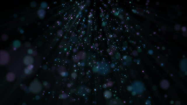 4k Gold Particles Explosion. Motion Background. Golden glitter particle. Isolated on black. Animated Overlay. Holiday theme. Christmas 2025