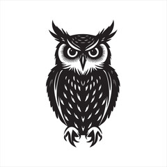 owl on white background,owl, bird, cartoon, animal, illustration, vector, cute, character, nature, art, design, drawing, wing, halloween, beak, feather, eyes, branch, fun, funny, wise, wild, icon,