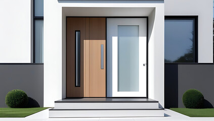 Fototapeta premium main entrance door house