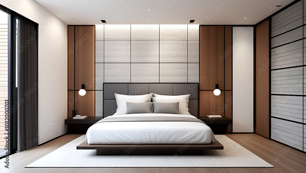 Canvas Prints minimalist modern bedroom wall