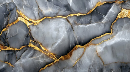 Fototapeta premium Gray and Gold Marble Texture Background