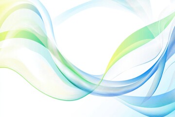 Naklejka premium Colorful abstract background with blue and green dynamic wave patterns on a bright white backdrop for modern designs