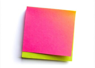 Colorful sticky note png isolated on white background for notes, reminders, or creative projects