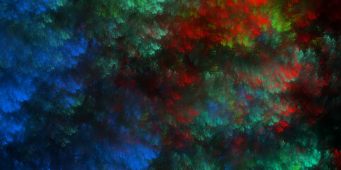 Fantastic outer view space abstract multicolor glowing fractal digital art design vector design. Multicolor and pink Abstract Glowing fractal digital art design vector design.