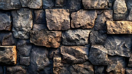 Fototapeta premium Rough Stone Wall Texture Background