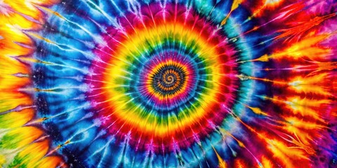 Colorful Tie-Dye Background with Vibrant Swirls and Patterns for Artistic and Creative Designs