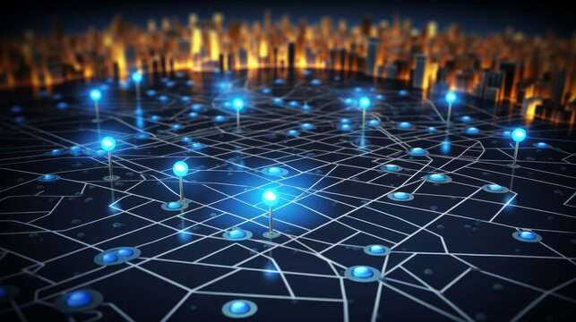 Digital gps mapping  innovative route path visualization for enhanced navigation experience